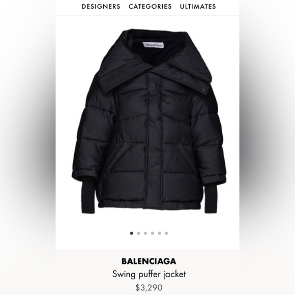 **NWOT**BALENCIAGA Swing Puffer Jacket women’s - Picture 4 of 16